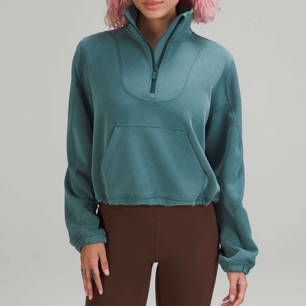 Lululemon Brushed Softstreme Ribbed Half Zip